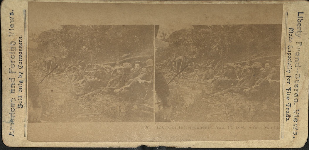 Our Intrenchments, August 13, 1898, before Manilla [Manila].